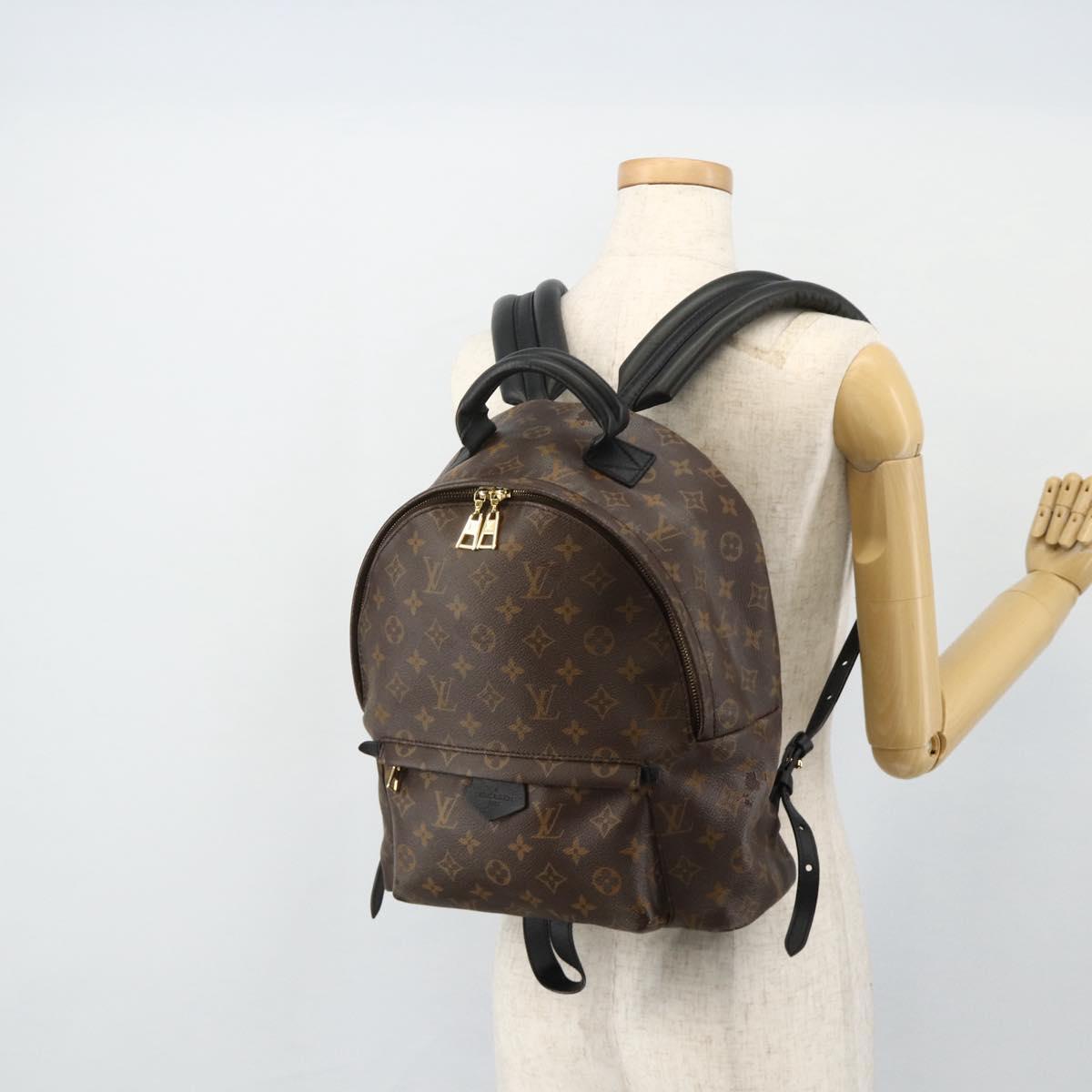LOUIS VUITTON Monogram Palm Springs MM Backpack M44874 LV Auth BA12578
