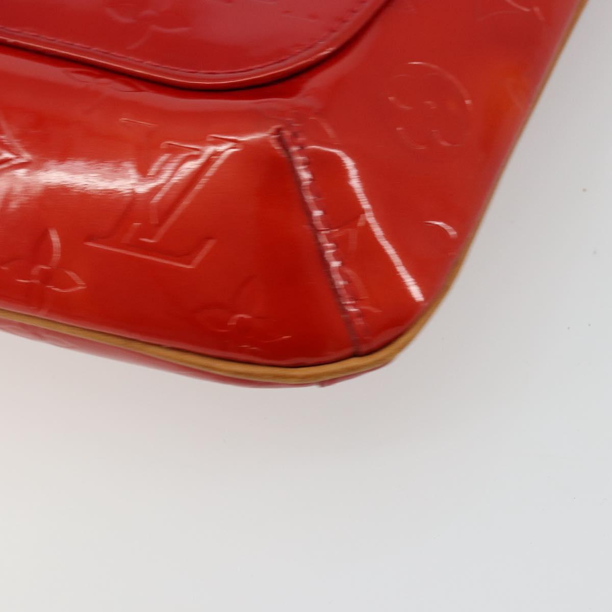 LOUIS VUITTON Monogram Vernis Thompson Street Bag Red Rouge M91094 Auth BA12592
