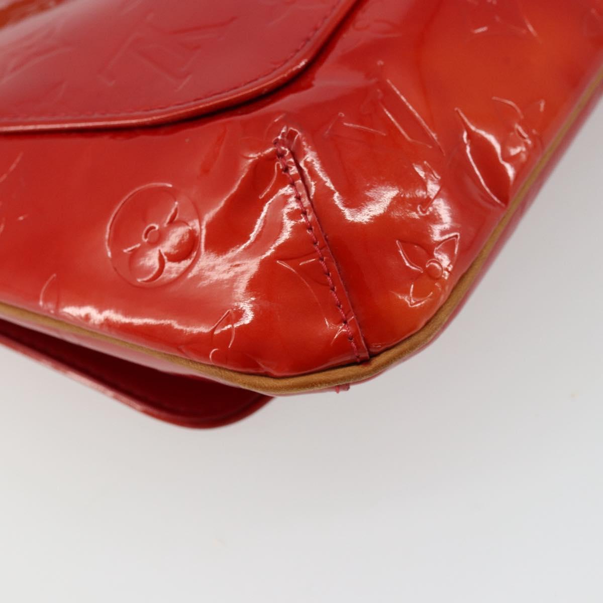 LOUIS VUITTON Monogram Vernis Thompson Street Bag Red Rouge M91094 Auth BA12592