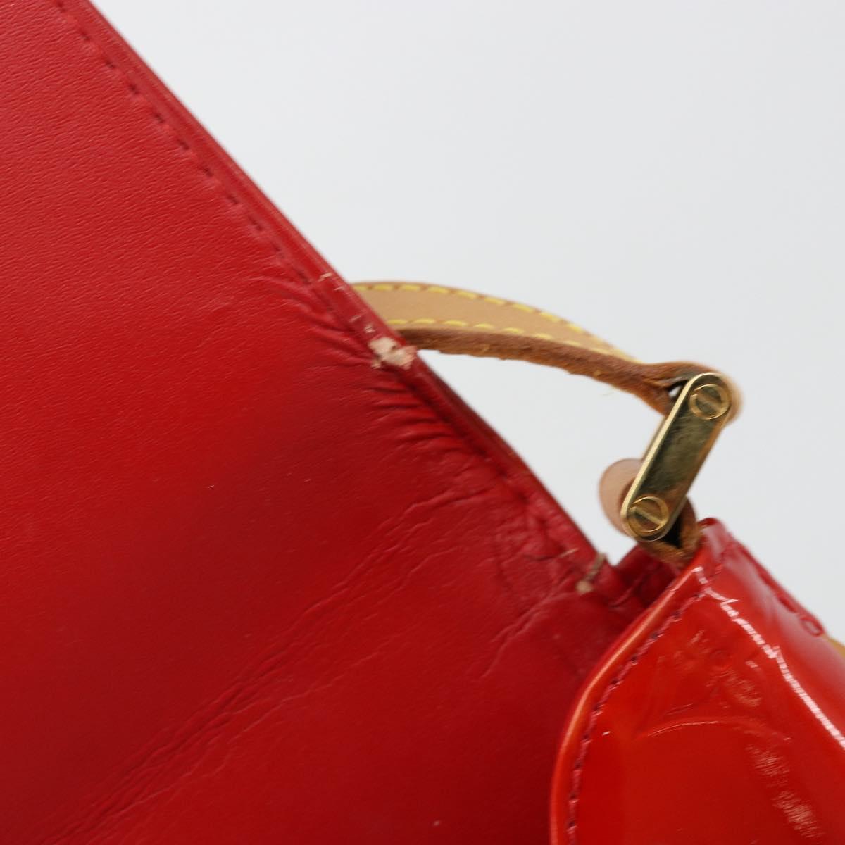 LOUIS VUITTON Monogram Vernis Thompson Street Bag Red Rouge M91094 Auth BA12592