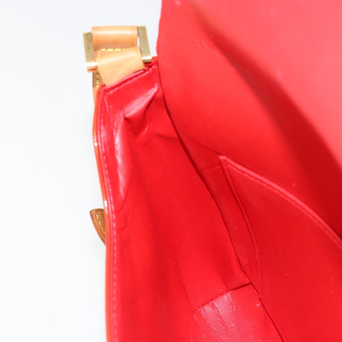 LOUIS VUITTON Monogram Vernis Thompson Street Bag Red Rouge M91094 Auth BA12592