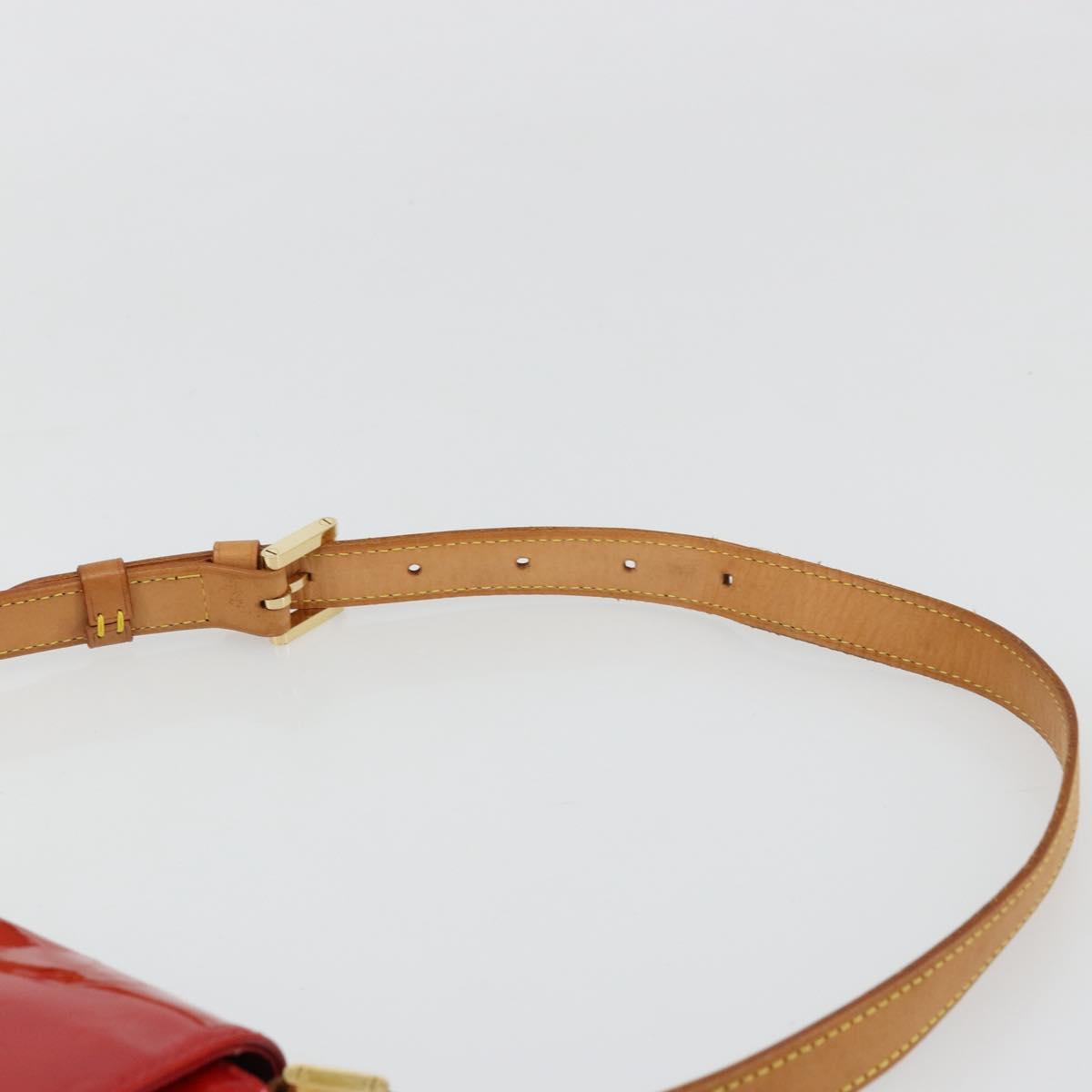 LOUIS VUITTON Monogram Vernis Thompson Street Bag Red Rouge M91094 Auth BA12592