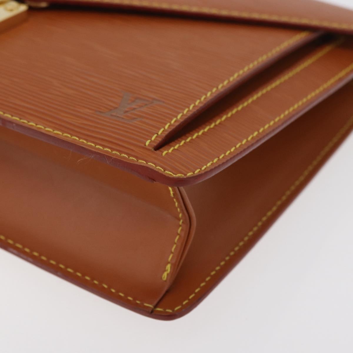LOUIS VUITTON Epi Serie Dragonne Hand Bag Zipangu Gold M52618 LV Auth BA12593