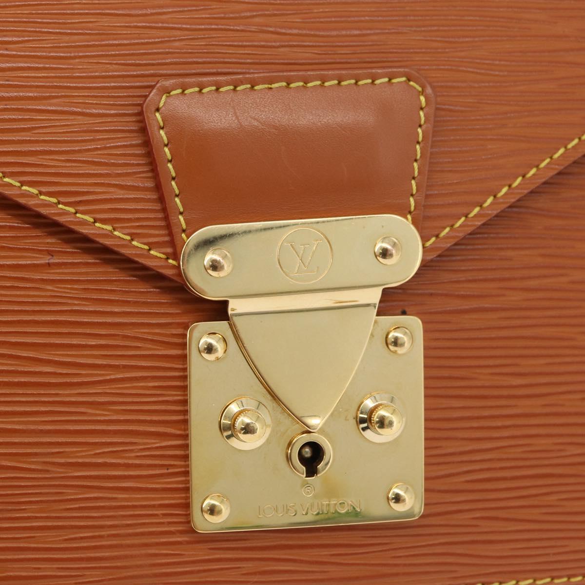 LOUIS VUITTON Epi Serie Dragonne Hand Bag Zipangu Gold M52618 LV Auth BA12593