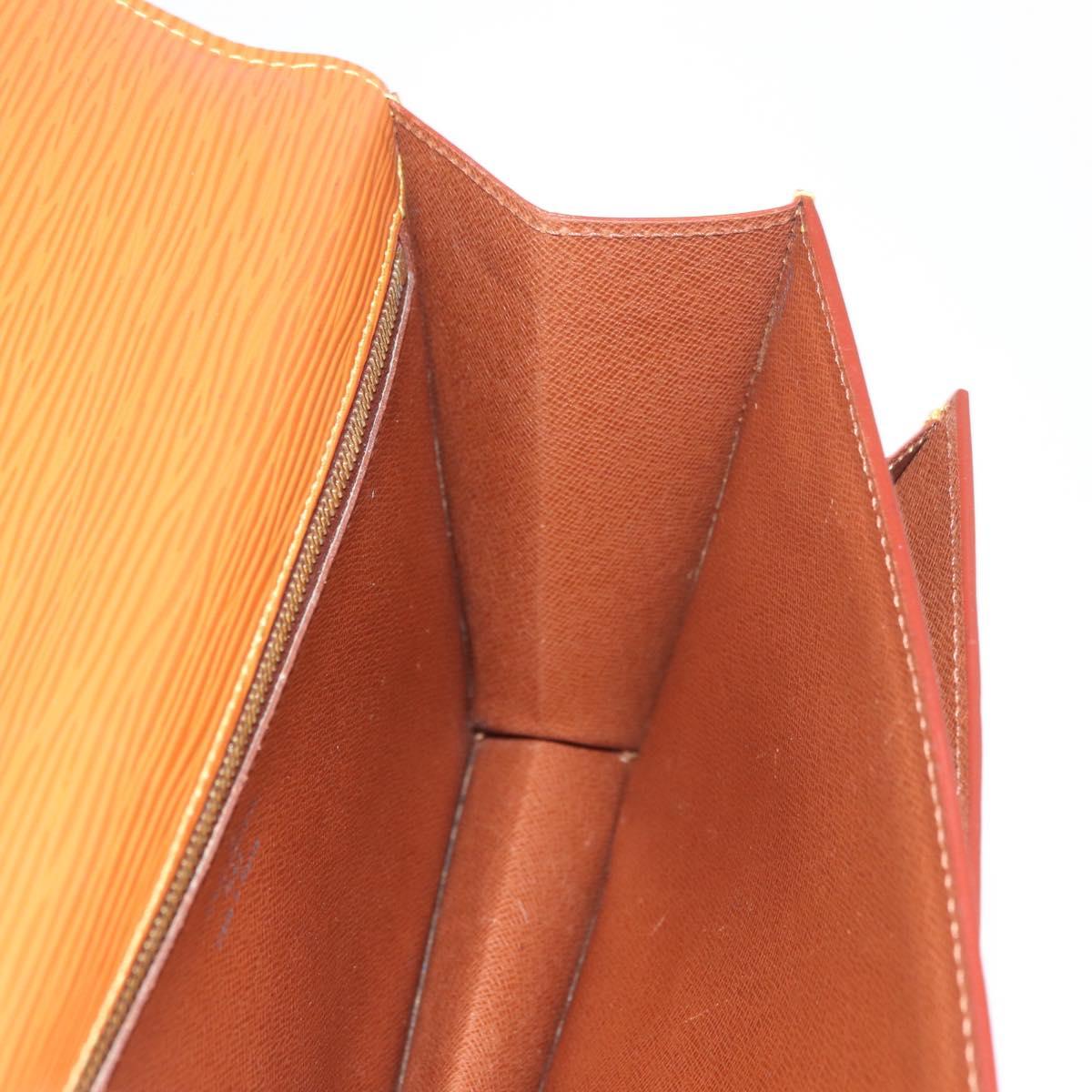 LOUIS VUITTON Epi Serie Dragonne Hand Bag Zipangu Gold M52618 LV Auth BA12593