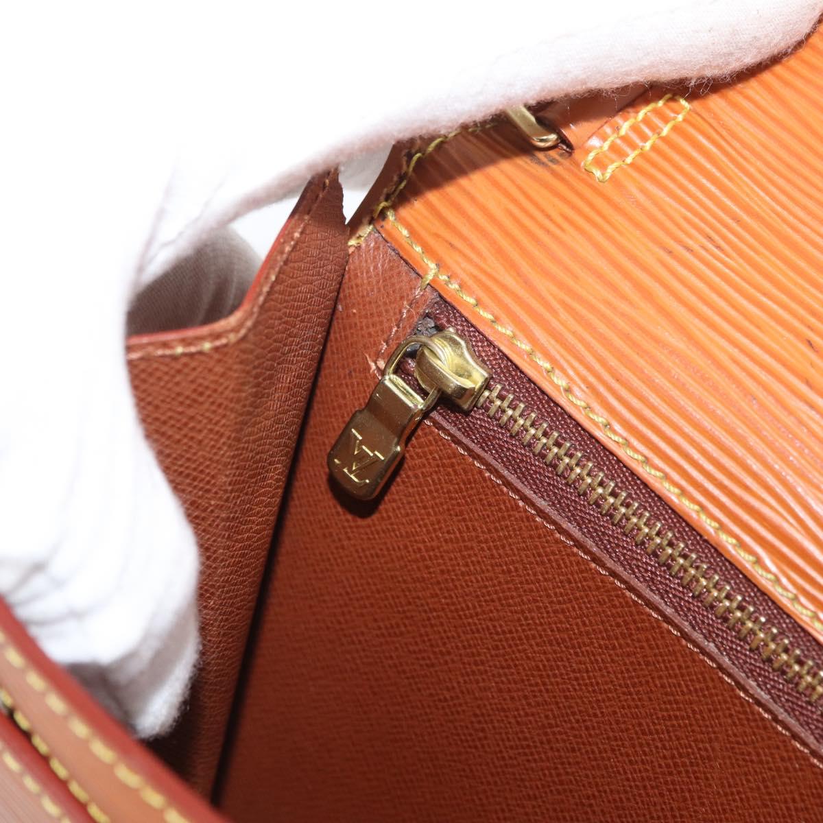 LOUIS VUITTON Epi Serie Dragonne Hand Bag Zipangu Gold M52618 LV Auth BA12593