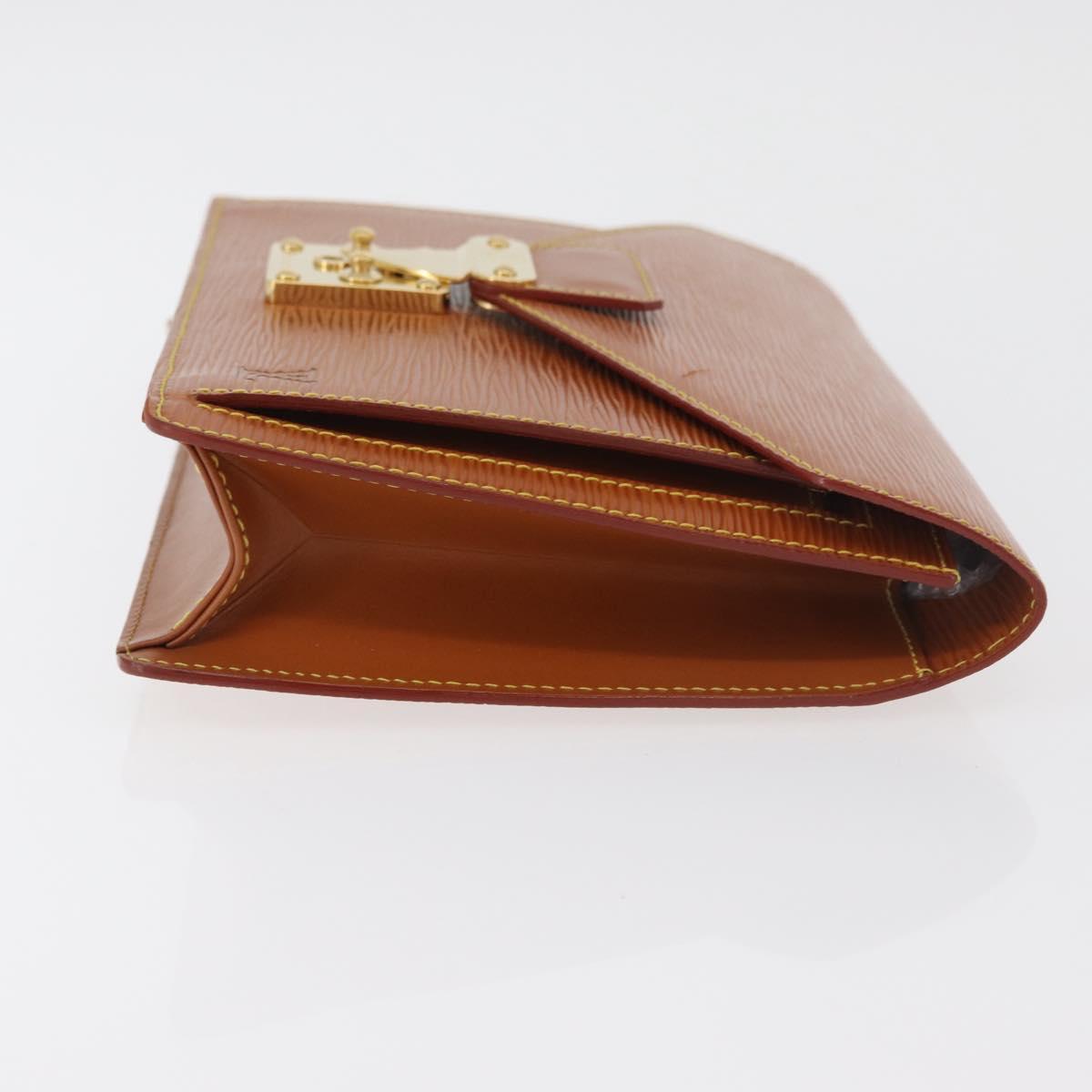 LOUIS VUITTON Epi Serie Dragonne Hand Bag Zipangu Gold M52618 LV Auth BA12593
