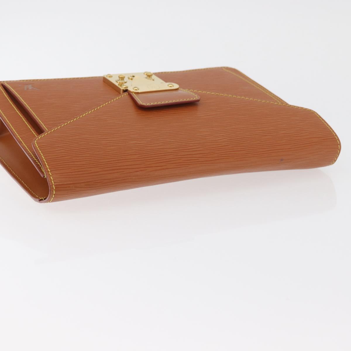 LOUIS VUITTON Epi Serie Dragonne Hand Bag Zipangu Gold M52618 LV Auth BA12593