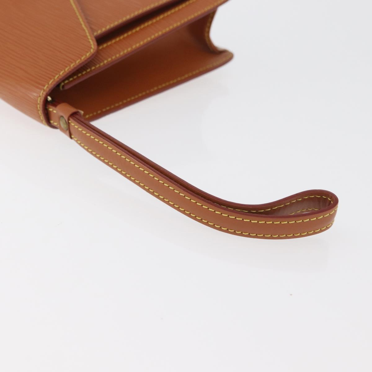 LOUIS VUITTON Epi Serie Dragonne Hand Bag Zipangu Gold M52618 LV Auth BA12593