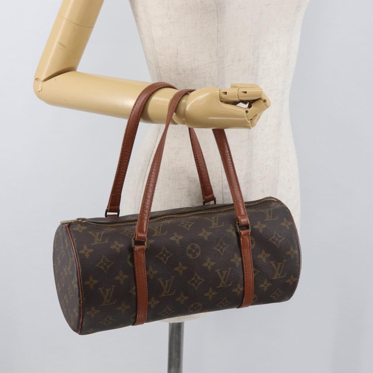 LOUIS VUITTON Monogram Papillon 30 Hand Bag M51385 LV Auth BA12599A