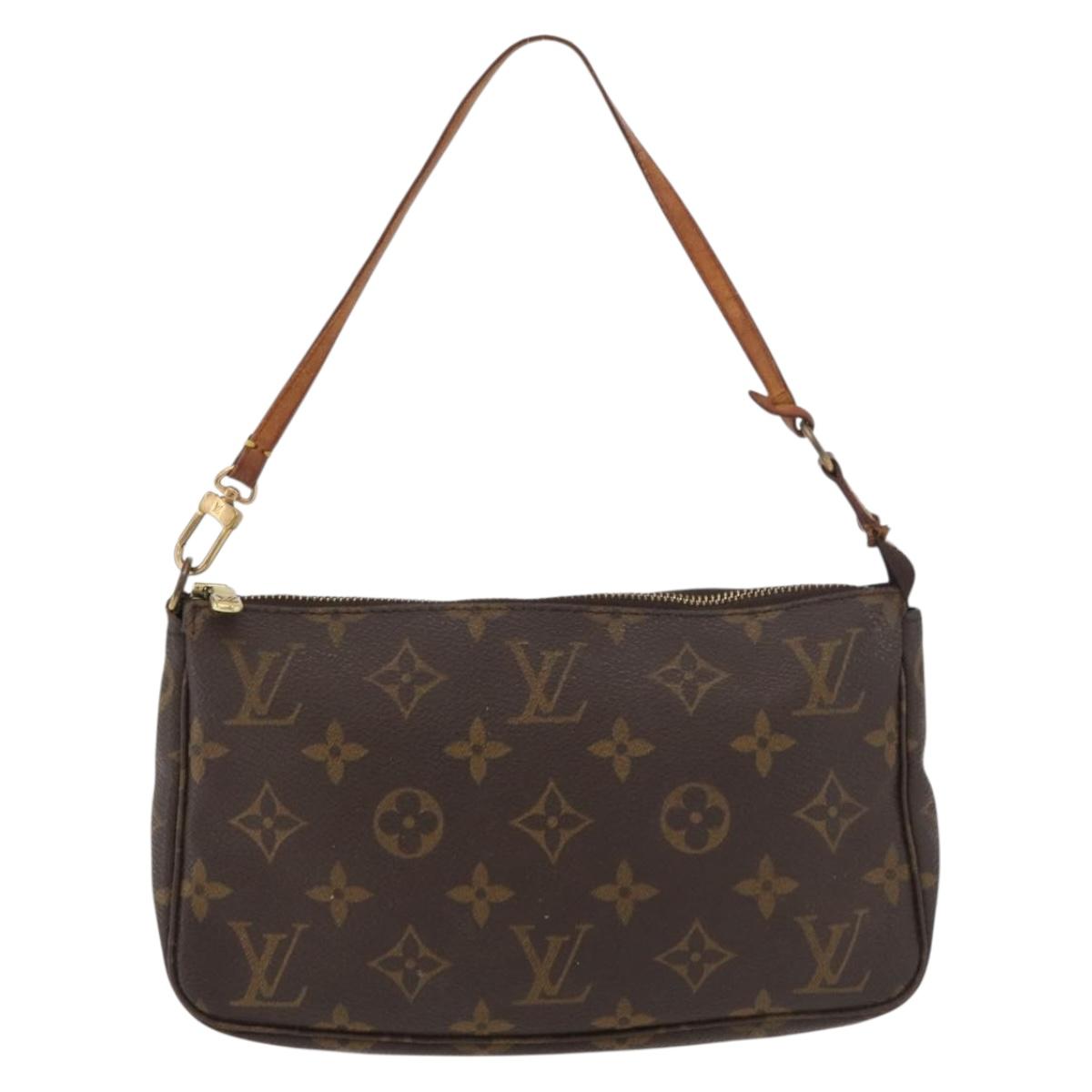LOUIS VUITTON Monogram Pochette Accessoires Pouch M51980 LV Auth BA12601