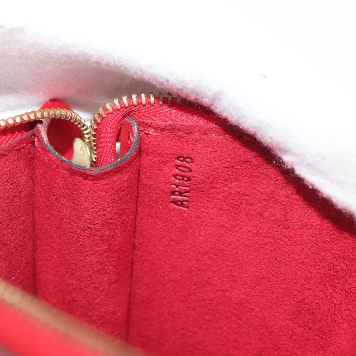 LOUIS VUITTON Epi Pochette Accessoires Pouch Red M52947 LV Auth BA12612A