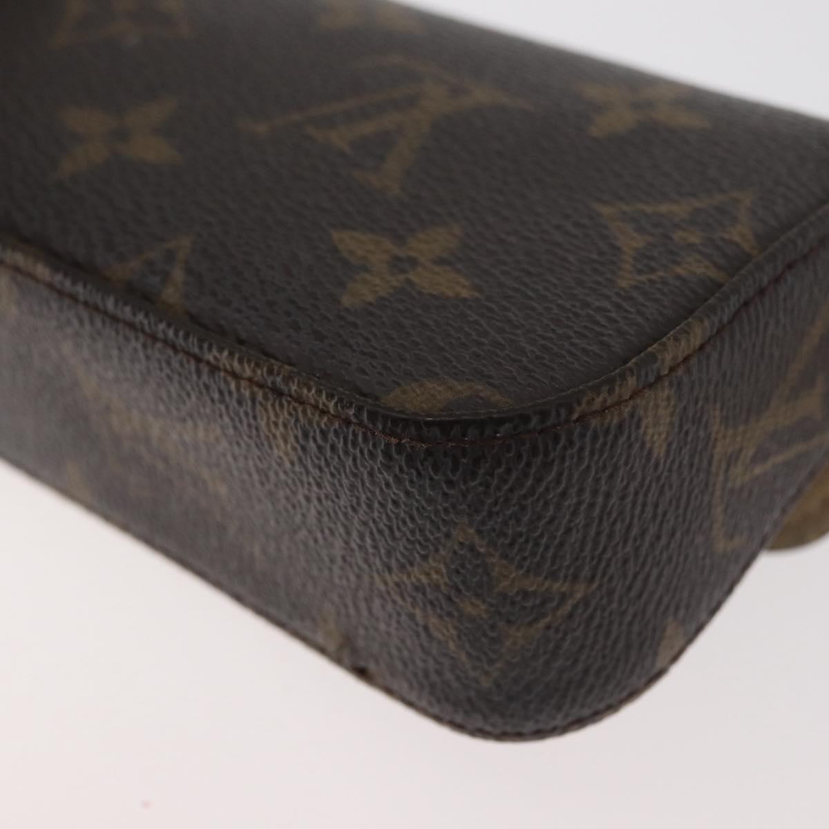 LOUIS VUITTON Monogram Pochette lagoon Glasses Case M60008 LV Auth BA12613