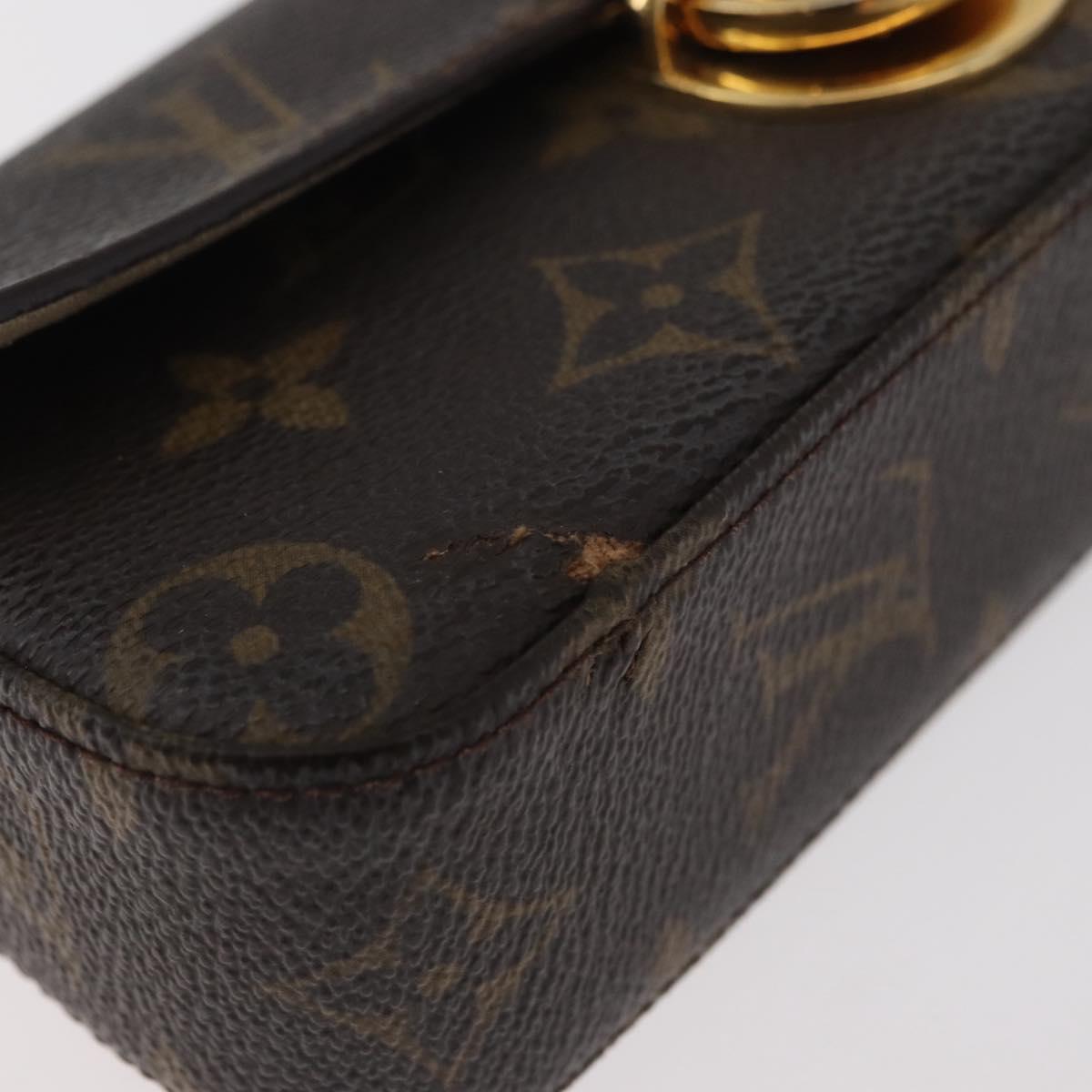 LOUIS VUITTON Monogram Pochette lagoon Glasses Case M60008 LV Auth BA12613