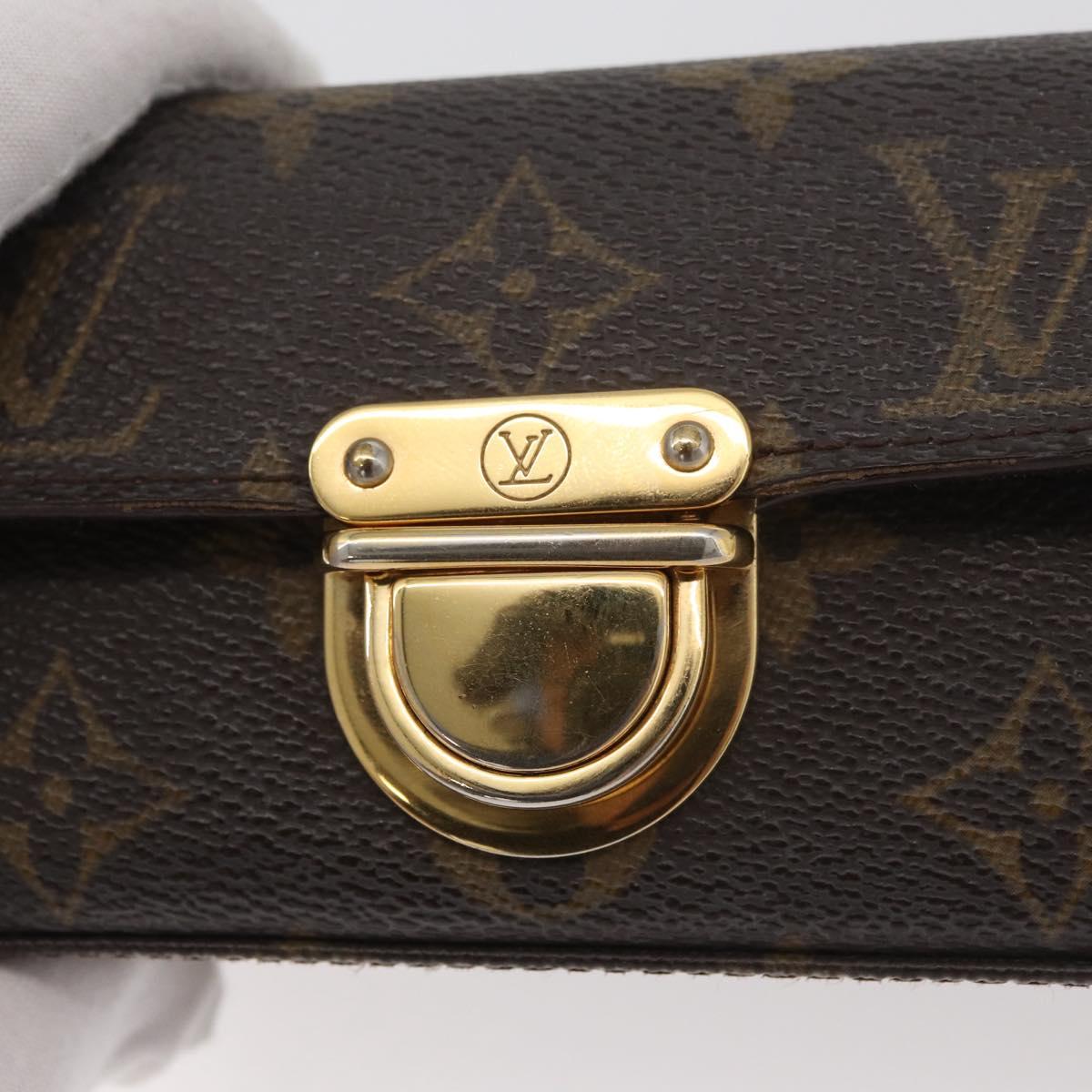 LOUIS VUITTON Monogram Pochette lagoon Glasses Case M60008 LV Auth BA12613