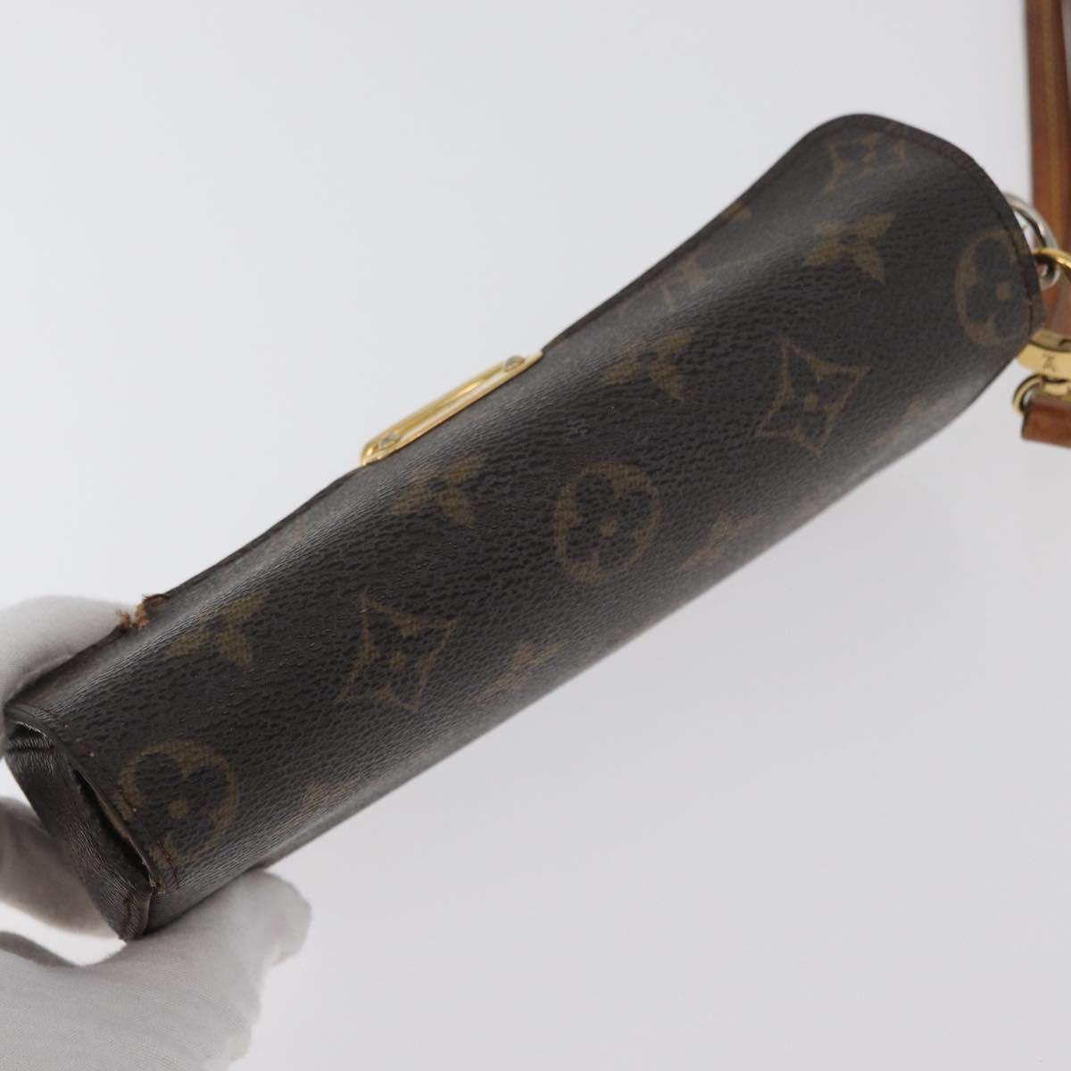LOUIS VUITTON Monogram Pochette lagoon Glasses Case M60008 LV Auth BA12613