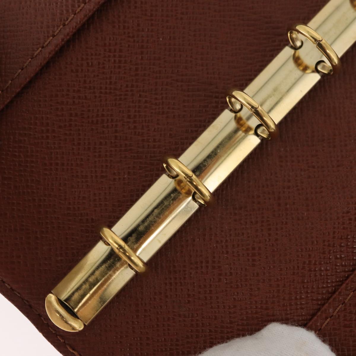 LOUIS VUITTON Monogram Agenda PM Day Planner Cover R20005 LV Auth BA12617