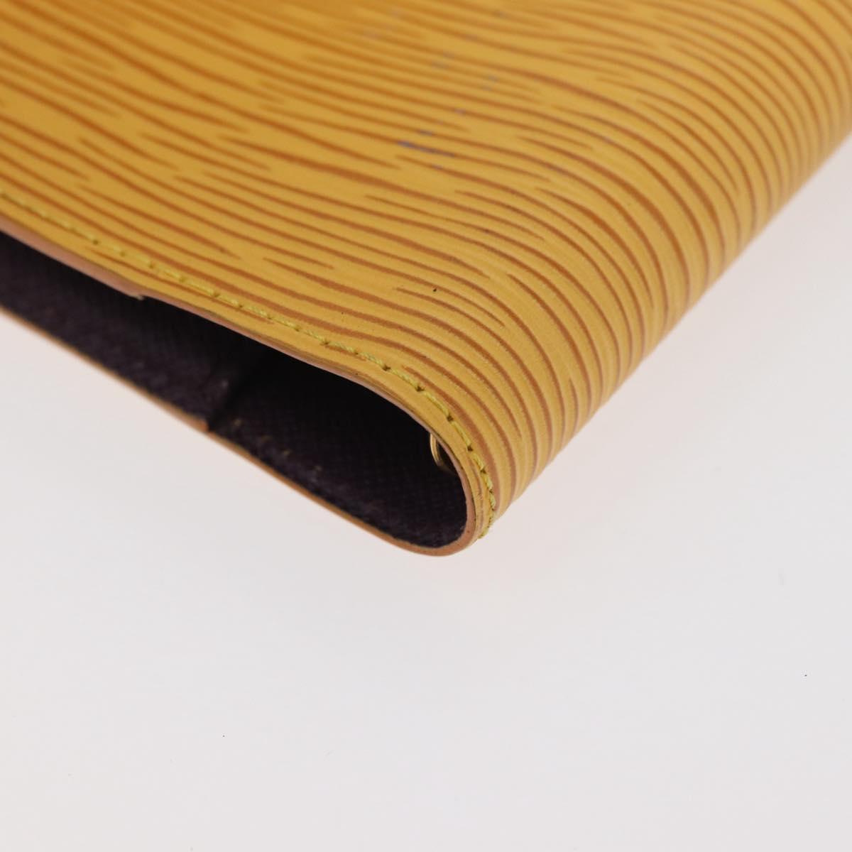 LOUIS VUITTON Epi Agenda PM Day Planner Cover Yellow R20059 LV Auth BA12618