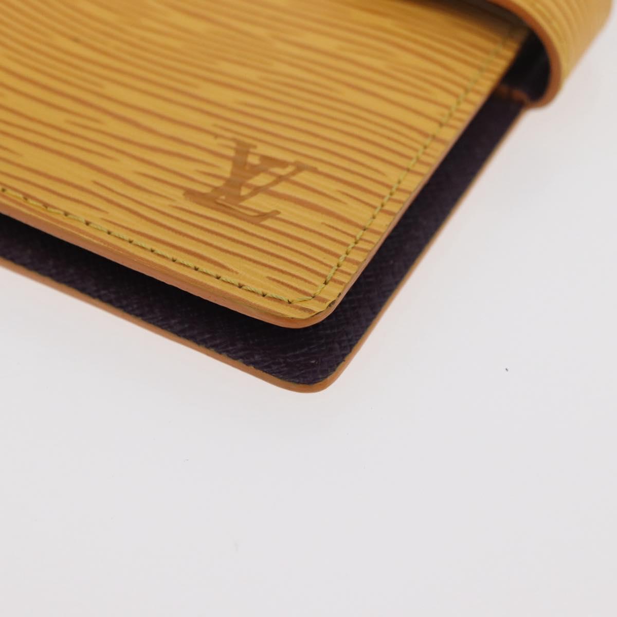 LOUIS VUITTON Epi Agenda PM Day Planner Cover Yellow R20059 LV Auth BA12618