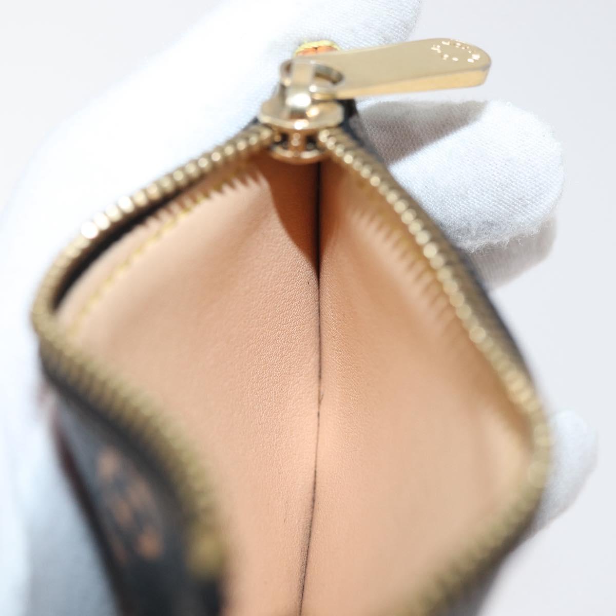 LOUIS VUITTON Monogram Multicolor Pochette Cles Purse Black M13664 Auth BA12619A