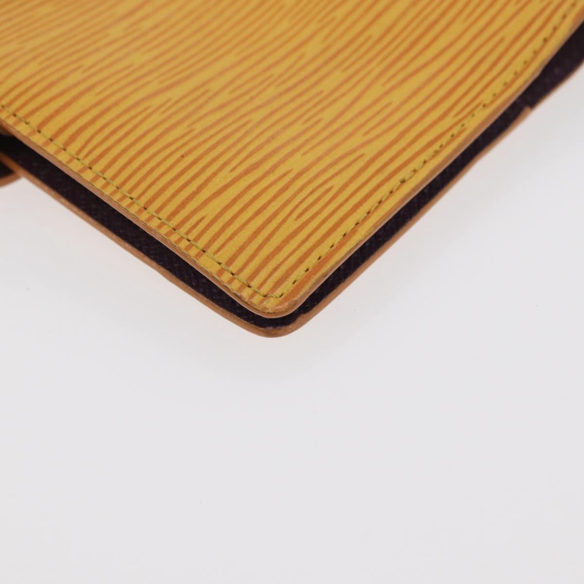 LOUIS VUITTON Epi Agenda PM Day Planner Cover Yellow R20059 LV Auth BA12621