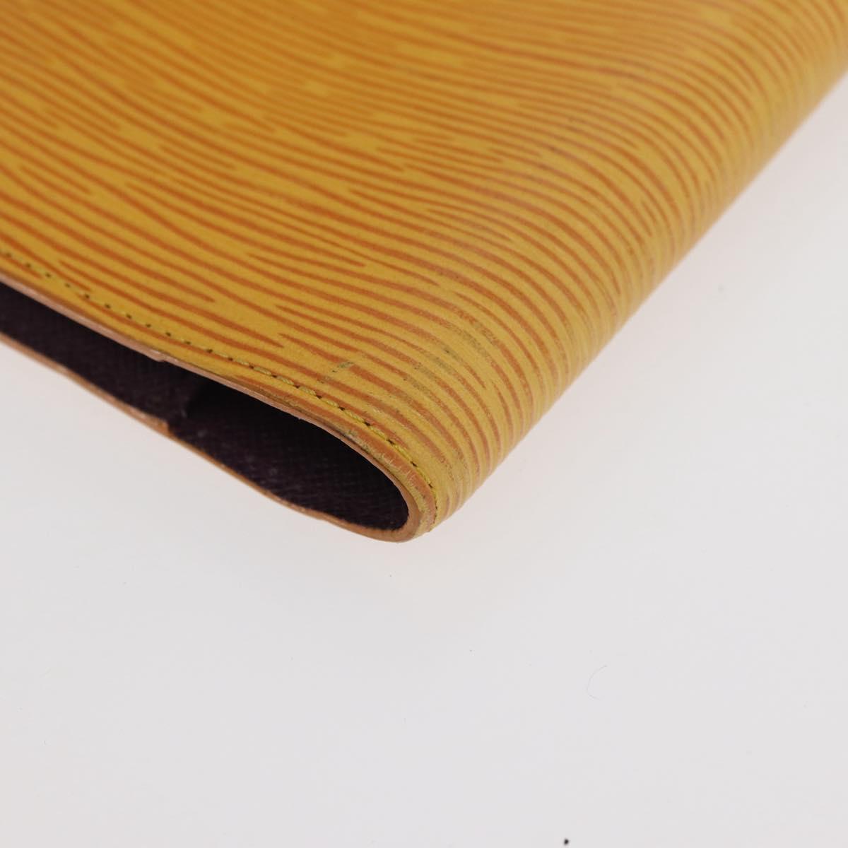 LOUIS VUITTON Epi Agenda PM Day Planner Cover Yellow R20059 LV Auth BA12621