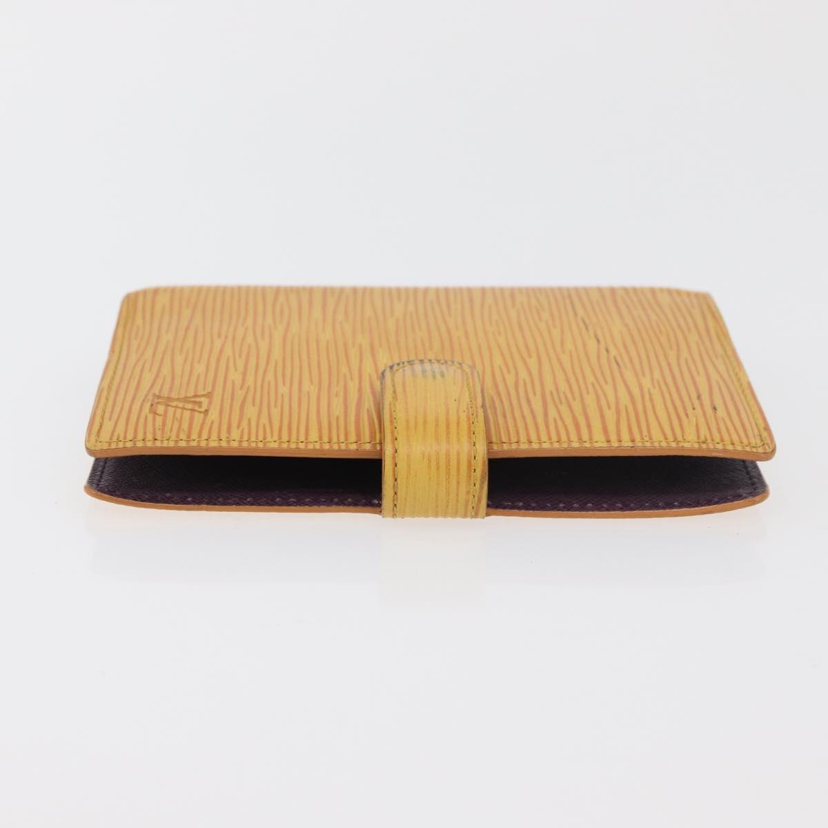 LOUIS VUITTON Epi Agenda PM Day Planner Cover Yellow R20059 LV Auth BA12621