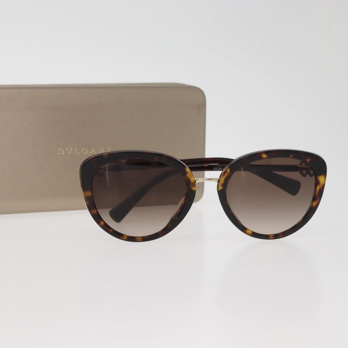 BVLGARI Tortoise Pattern Sunglasses plastic Brown Auth BA12628A