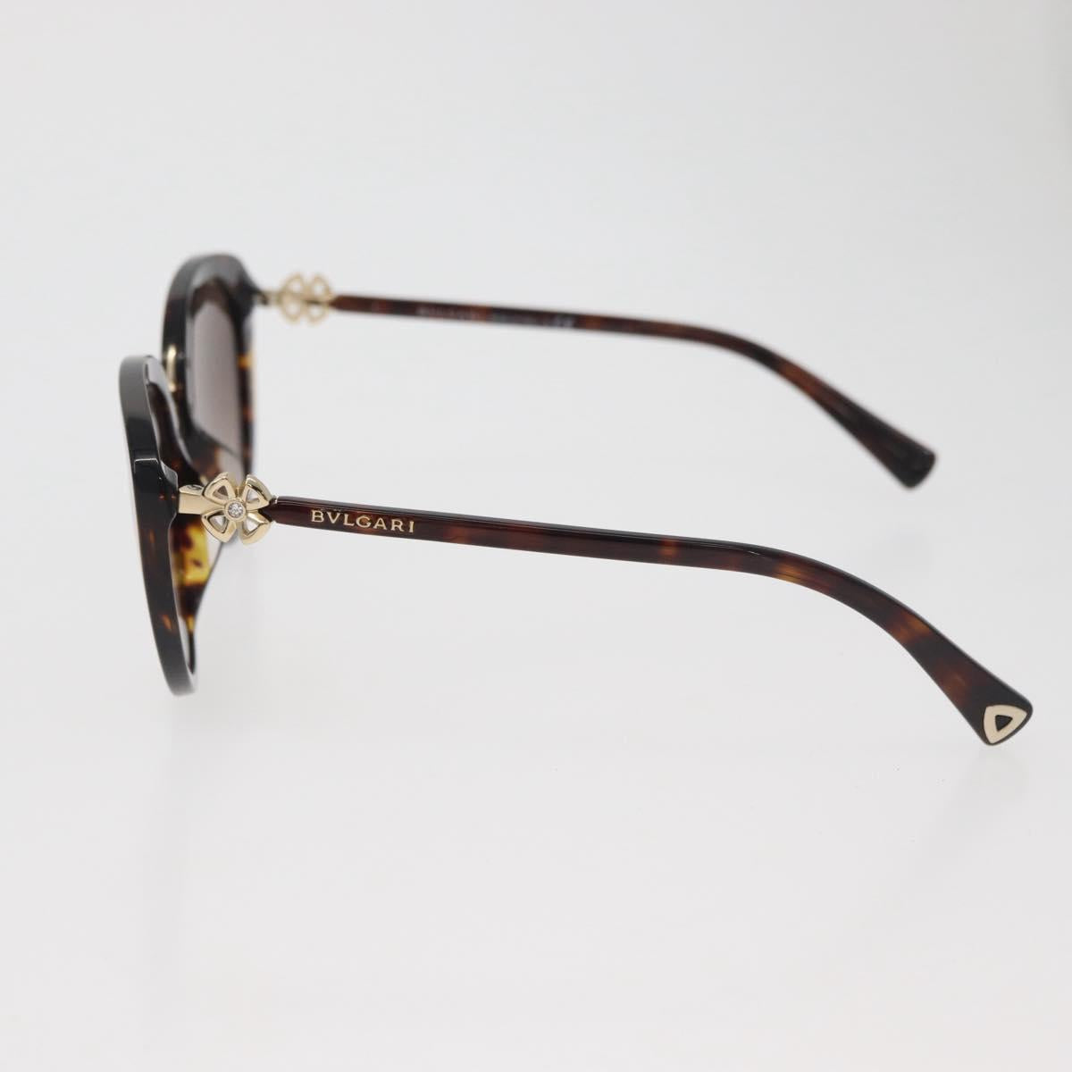 BVLGARI Tortoise Pattern Sunglasses plastic Brown Auth BA12628A