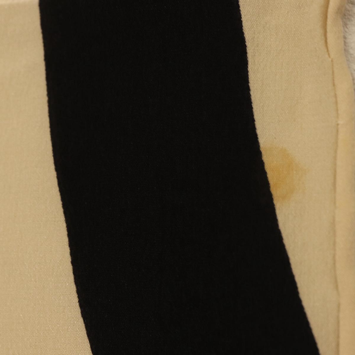 CHANEL Scarf Silk Black CC Auth BA12630