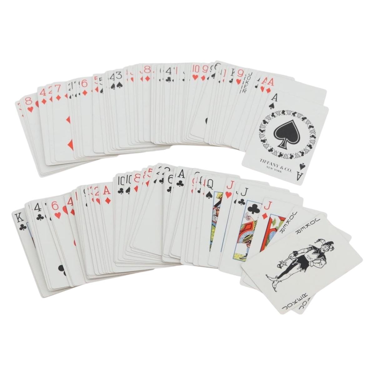 TIFFANY&Co. Playing Cards Paper White Auth BA12631