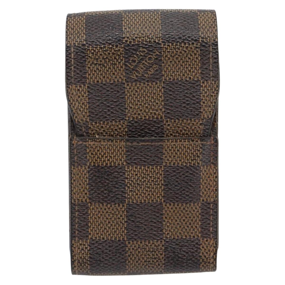 LOUIS VUITTON Monogram Damier Ebene Etui Cigarette Case 3 Set LV Auth BA12680