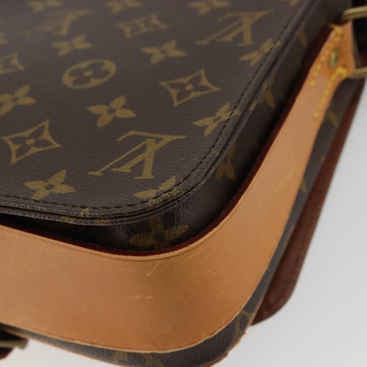 LOUIS VUITTON Monogram Cartouchiere MM Shoulder Bag M51253 LV Auth BA12690