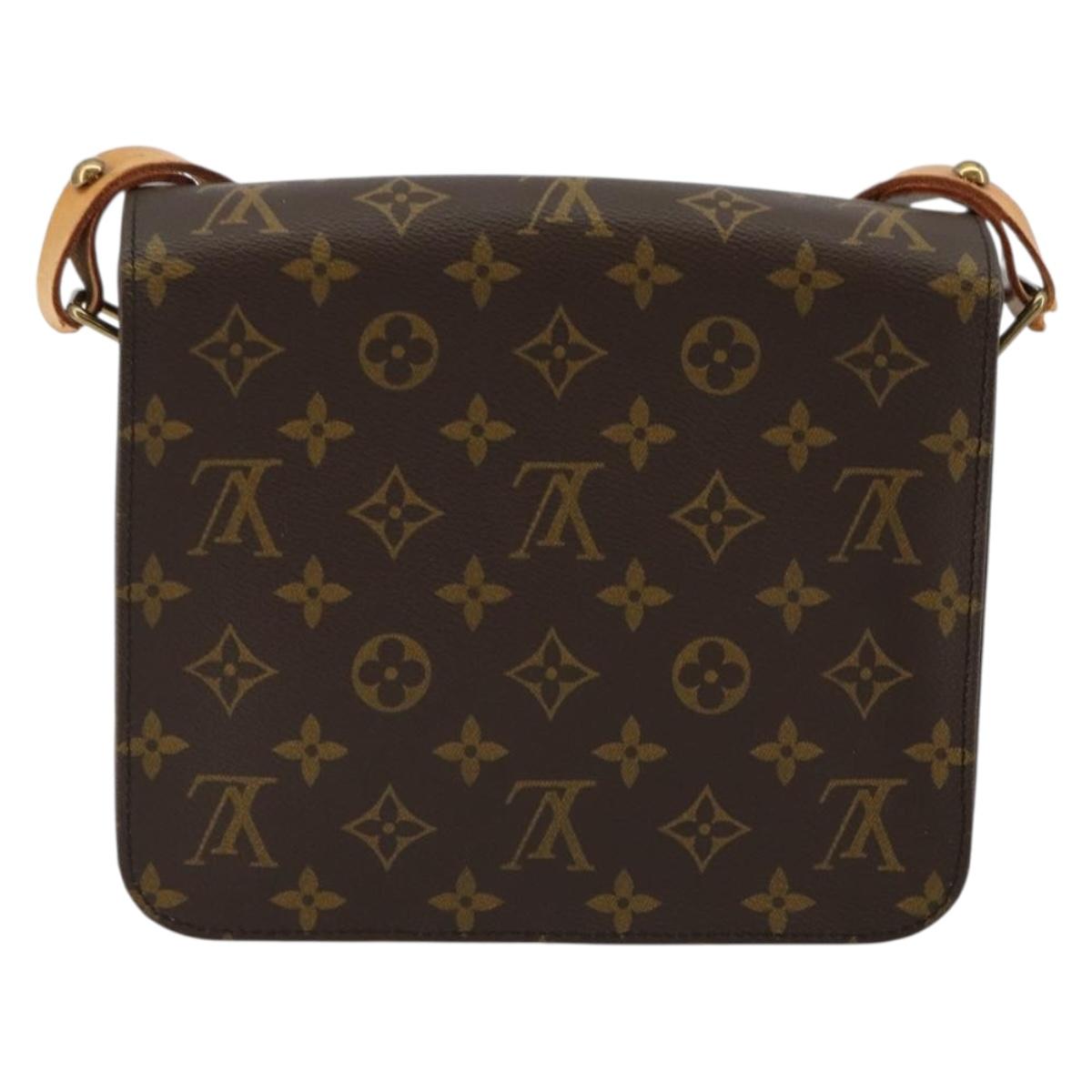 LOUIS VUITTON Monogram Cartouchiere MM Shoulder Bag M51253 LV Auth BA12690