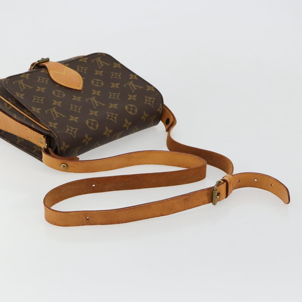 LOUIS VUITTON Monogram Cartouchiere MM Shoulder Bag M51253 LV Auth BA12690