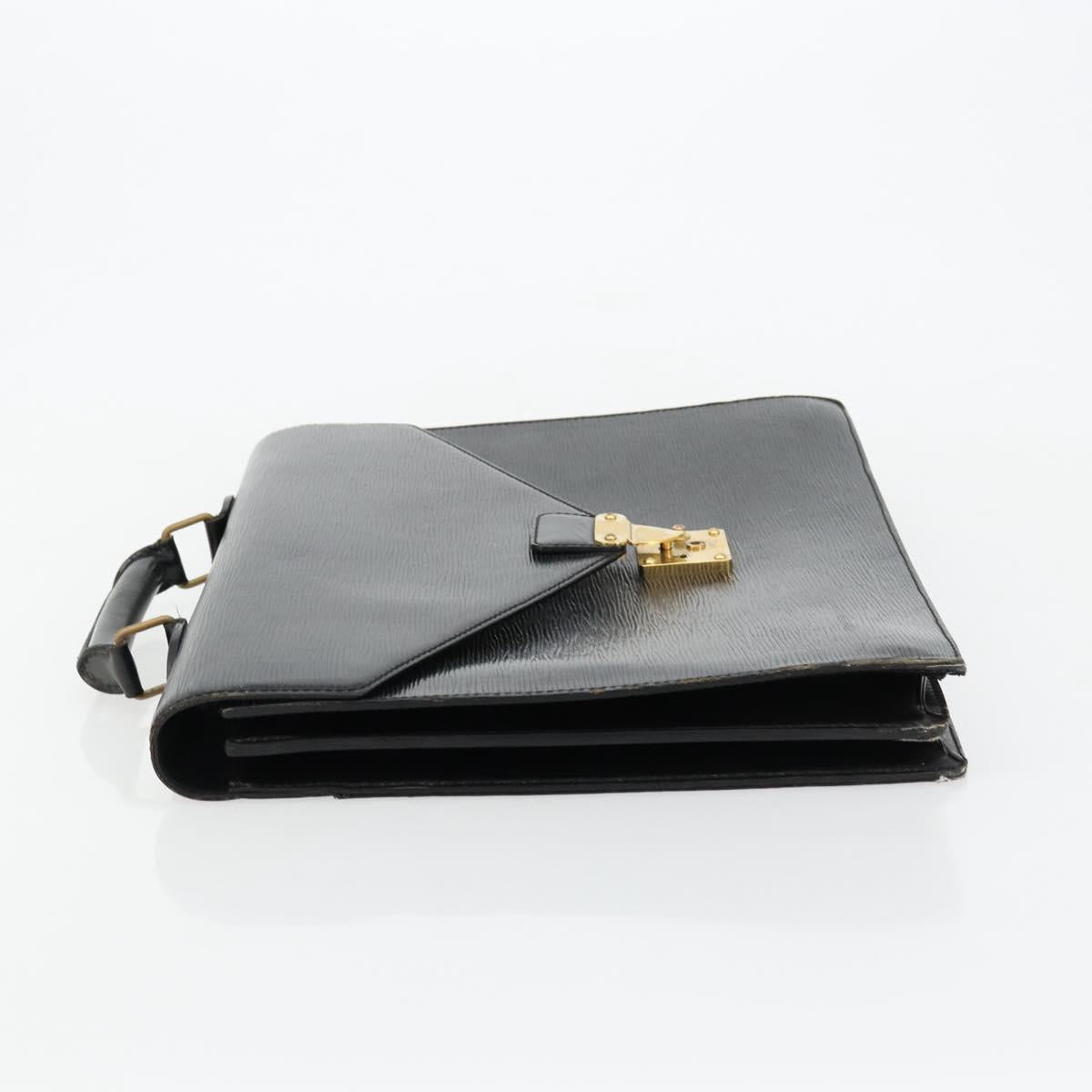 LOUIS VUITTON Epi Serviette Conseiller Business Bag Black M54422 LV Auth BA12698