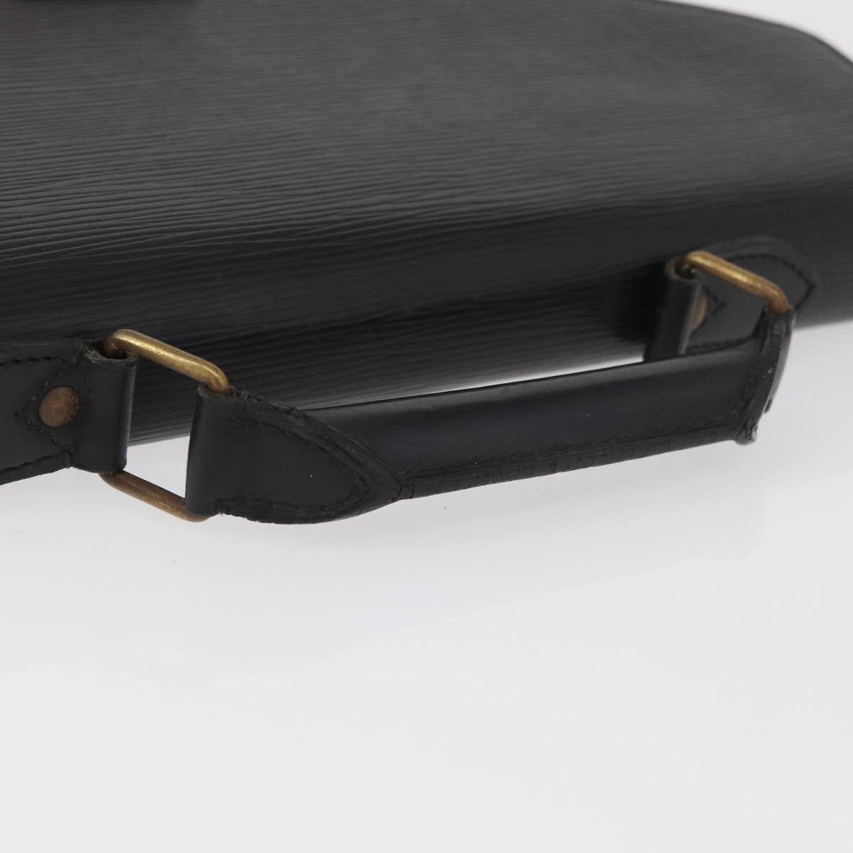 LOUIS VUITTON Epi Serviette Conseiller Business Bag Black M54422 LV Auth BA12699