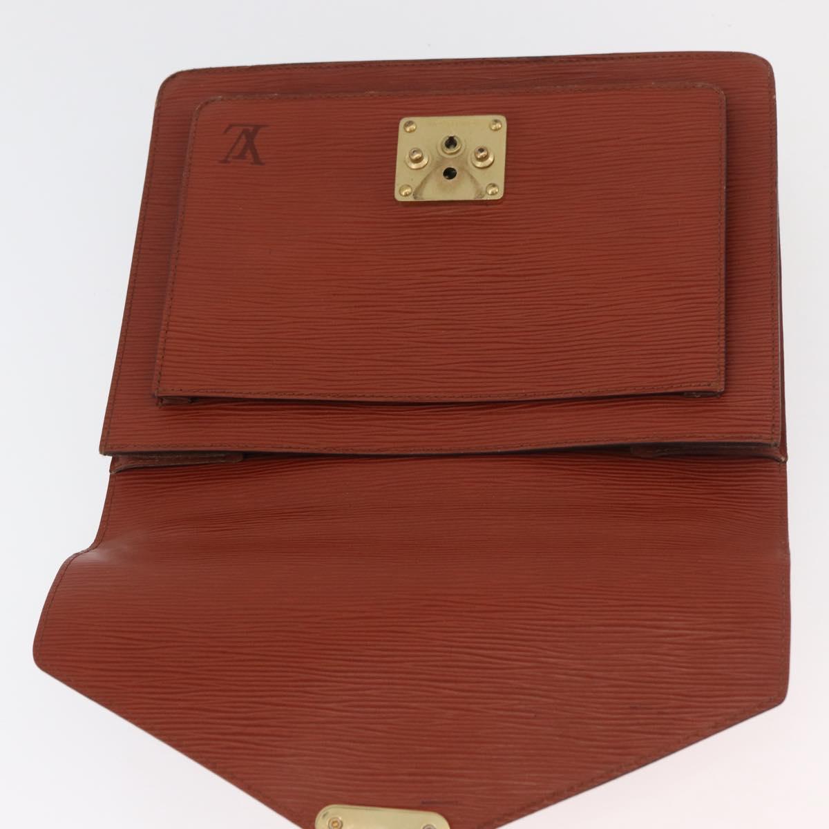 LOUIS VUITTON Epi Monceau 28 Hand Bag Brown M52123 LV Auth BA12701