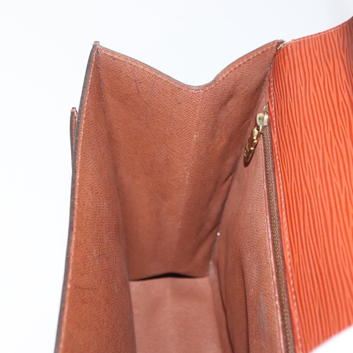 LOUIS VUITTON Epi Monceau 28 Hand Bag Brown M52123 LV Auth BA12701
