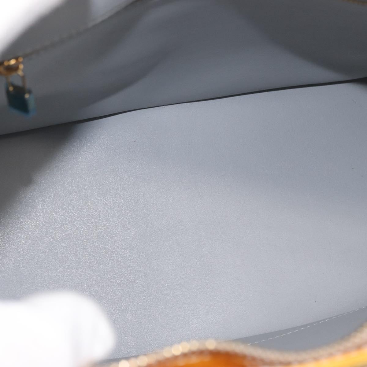 LOUIS VUITTON Monogram Vernis Houston Hand Bag Gris M91053 LV Auth BA12703