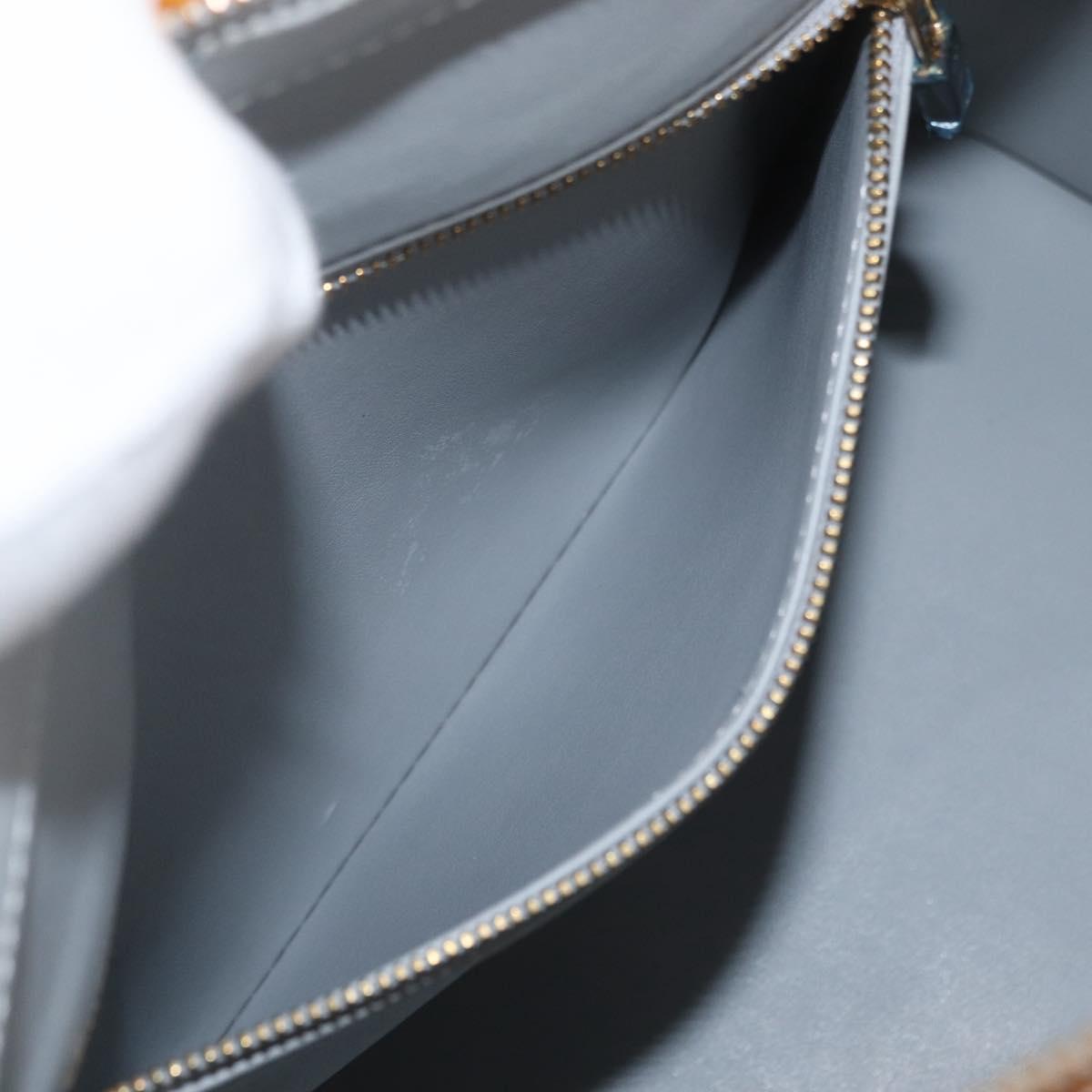 LOUIS VUITTON Monogram Vernis Houston Hand Bag Gris M91053 LV Auth BA12703