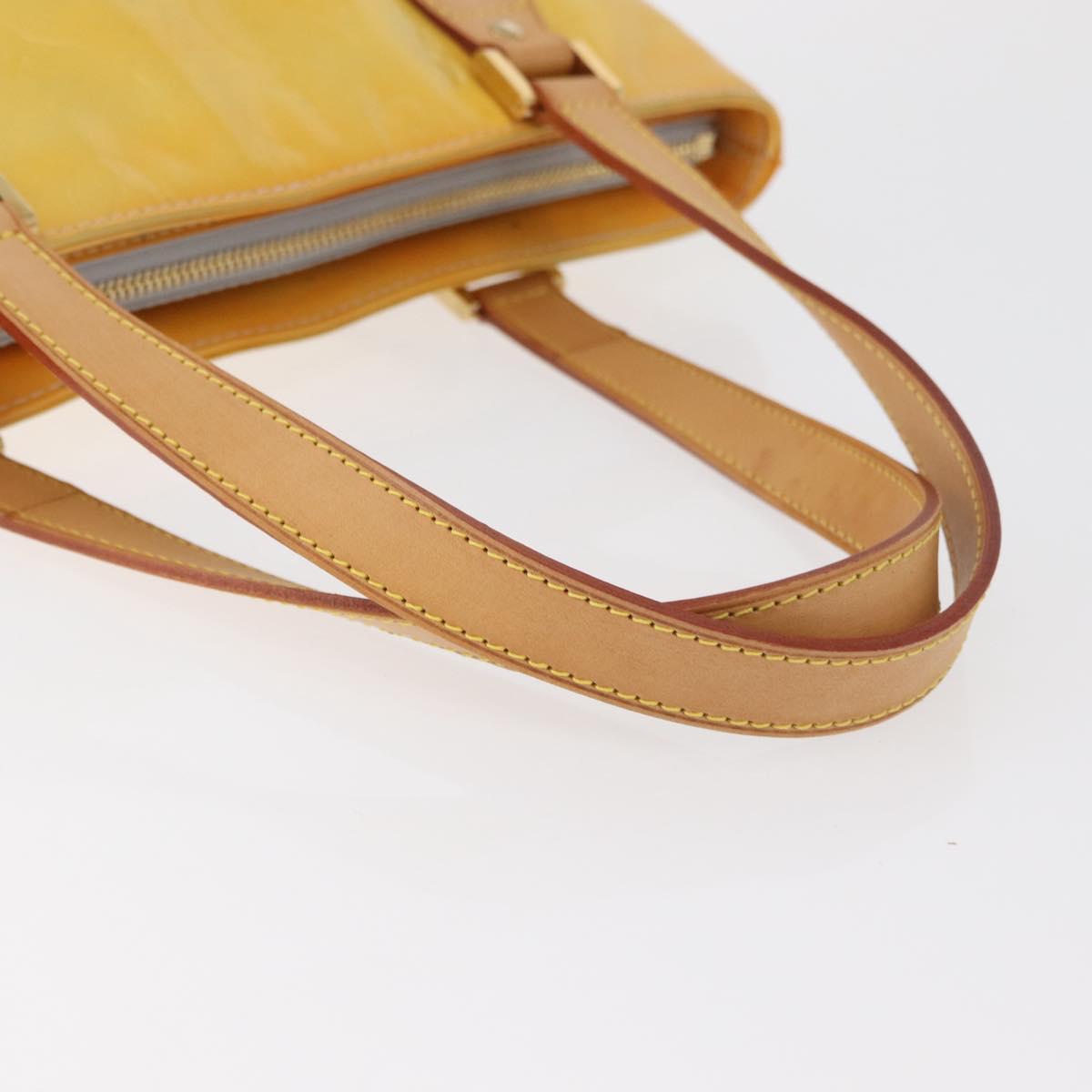 LOUIS VUITTON Monogram Vernis Houston Hand Bag Gris M91053 LV Auth BA12703