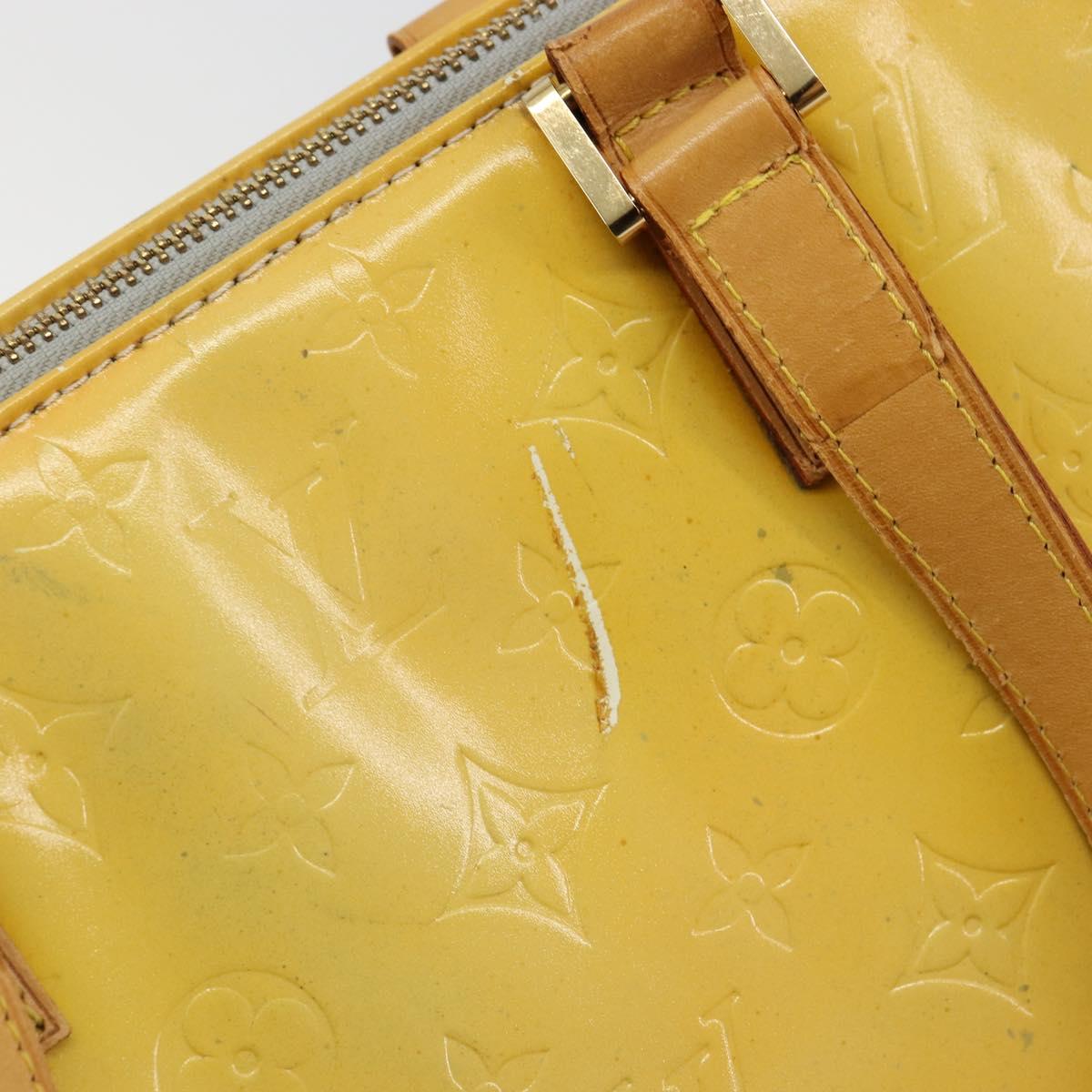 LOUIS VUITTON Monogram Vernis Columbus Tote Bag Gris M91028 LV Auth BA12704
