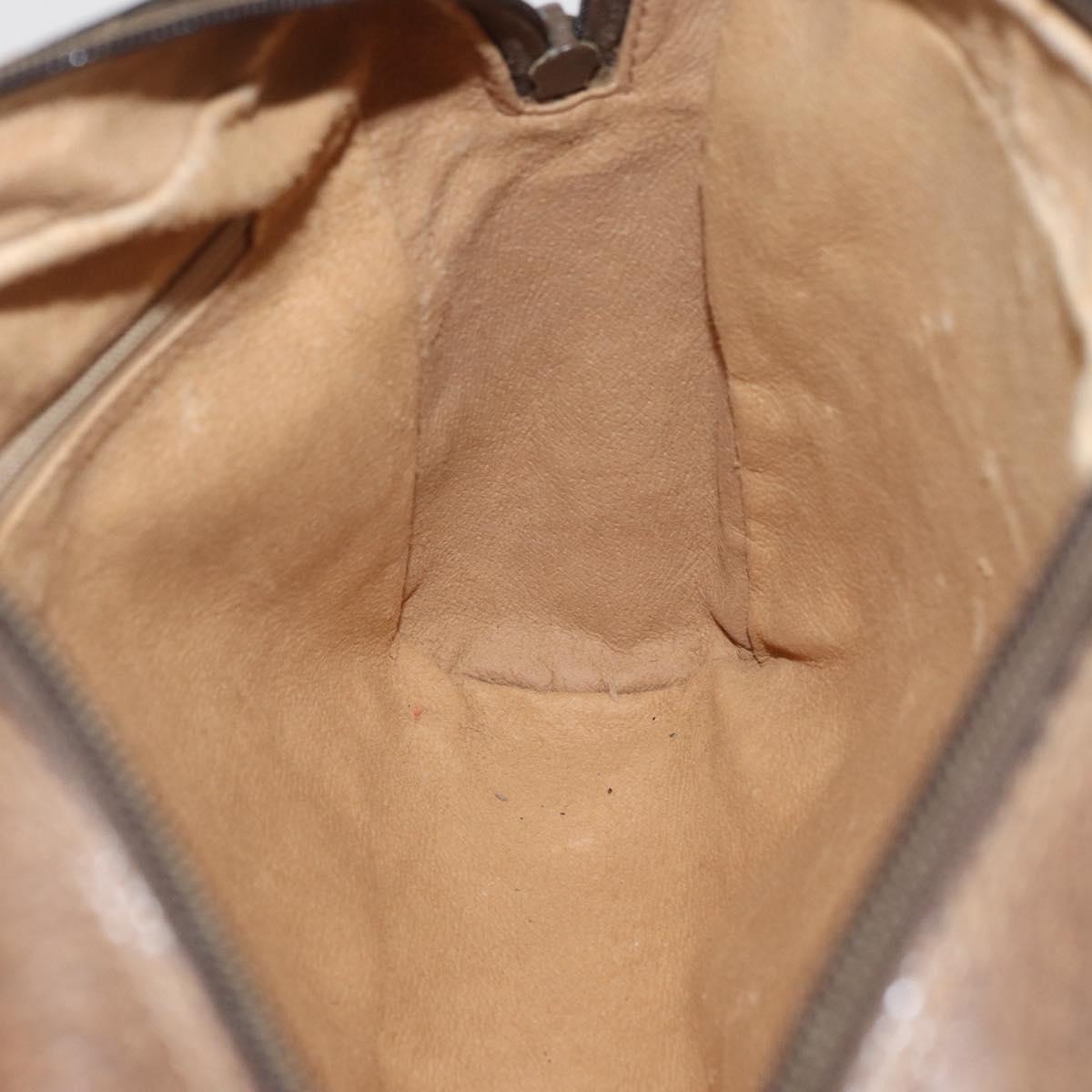 GUCCI GG Supreme Web Sherry Line Bag PVC Beige Gold 24 02 005 Auth BA12706