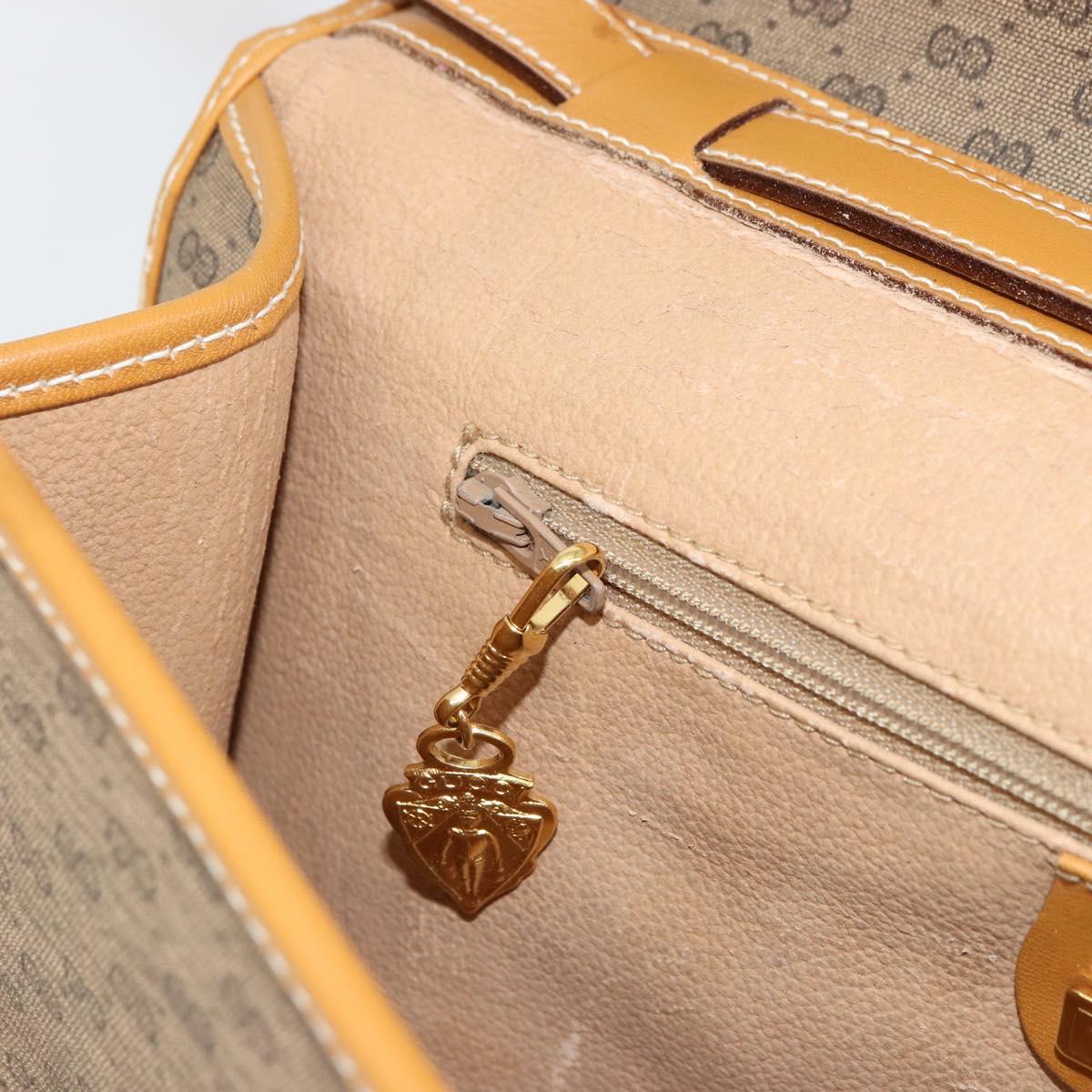GUCCI Micro GG Supreme Shoulder Bag PVC Beige Gold 004 58 0264 Auth BA12708
