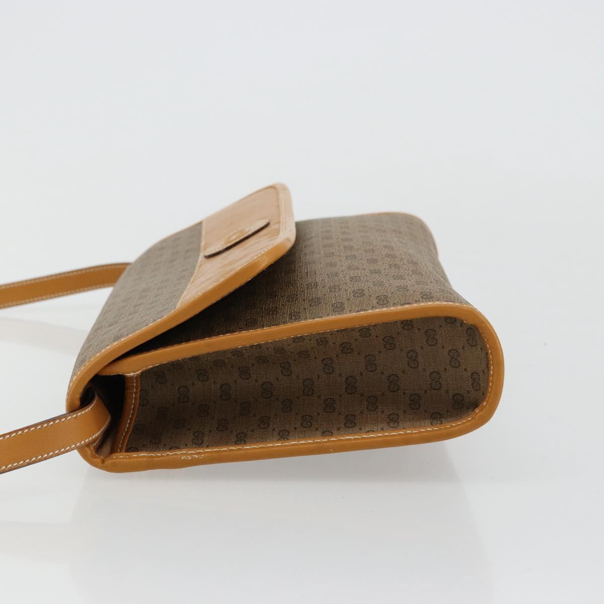 GUCCI Micro GG Supreme Shoulder Bag PVC Beige Gold 004 58 0264 Auth BA12708
