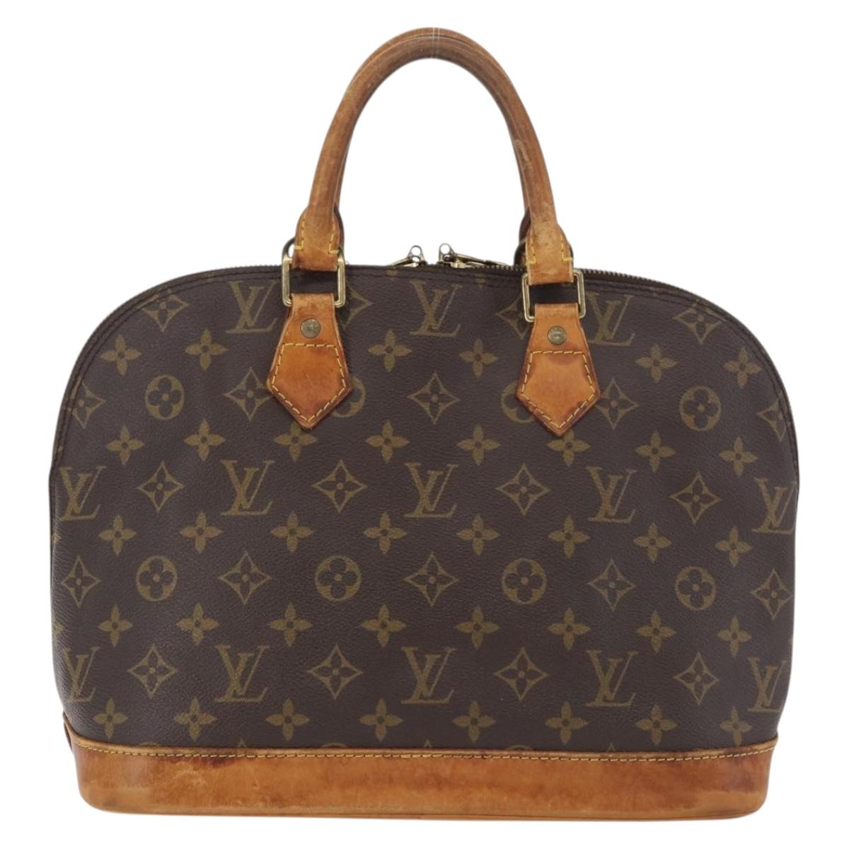 LOUIS VUITTON Monogram Alma Hand Bag M51130 LV Auth BA12727