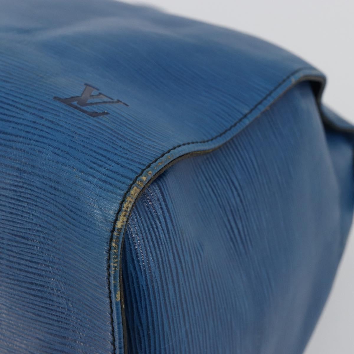 LOUIS VUITTON Epi Speedy 40 Hand Bag Toledo Blue M42985 LV Auth BA12739