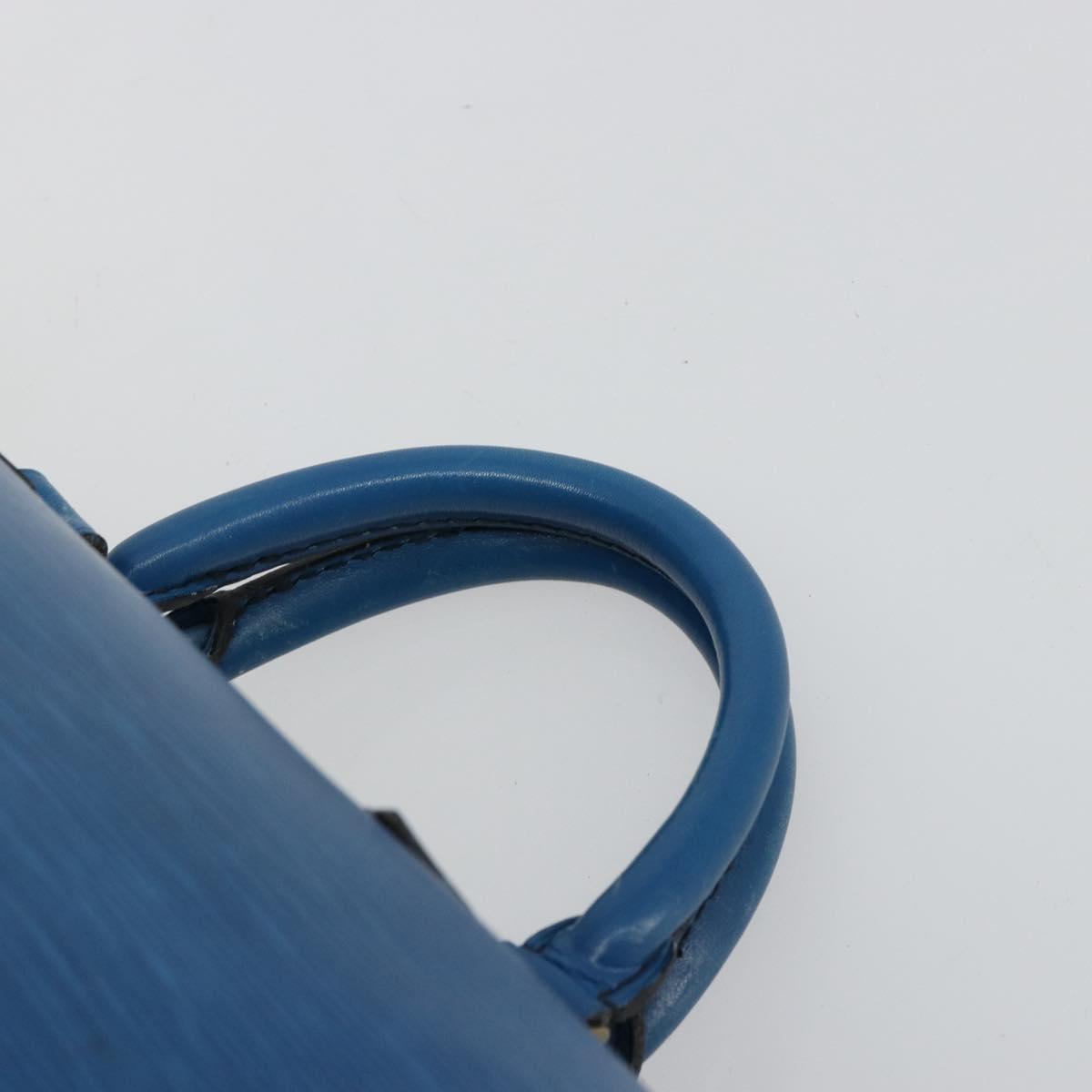 LOUIS VUITTON Epi Speedy 40 Hand Bag Toledo Blue M42985 LV Auth BA12739