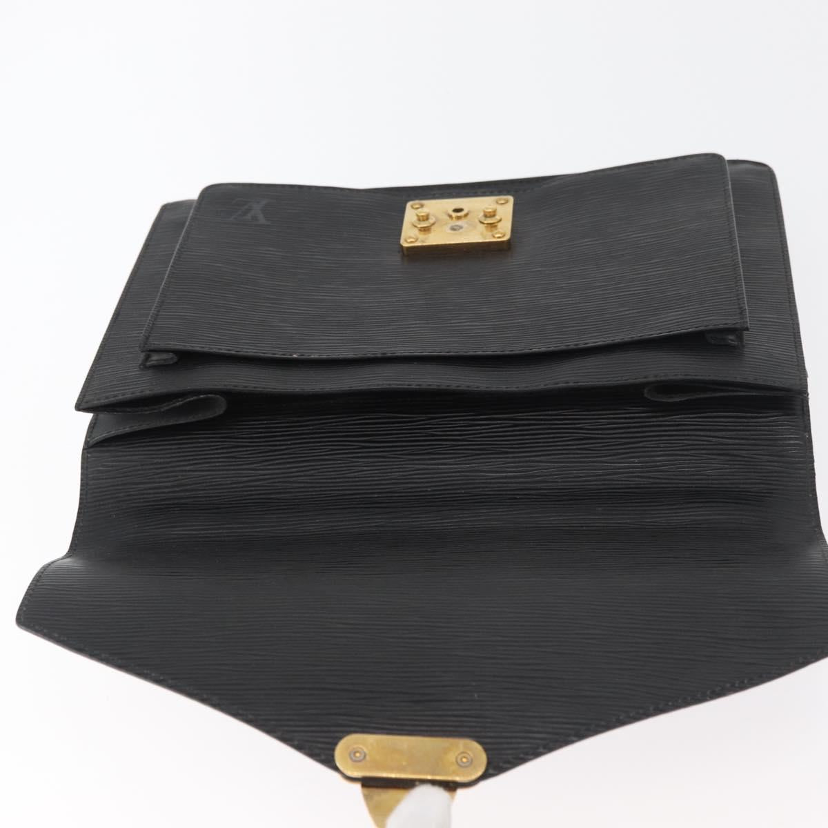 LOUIS VUITTON Epi Monceau 28 Hand Bag Black M52122 LV Auth BA12742